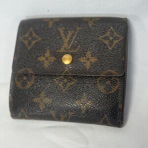 Louis Vuitton Certified Authentic Monogram Portefeuille Elise Bifold Wallet $699